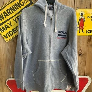 Vintage 90 polo Jeans By Ralph Lauren Full Zip Hoodie Size XL